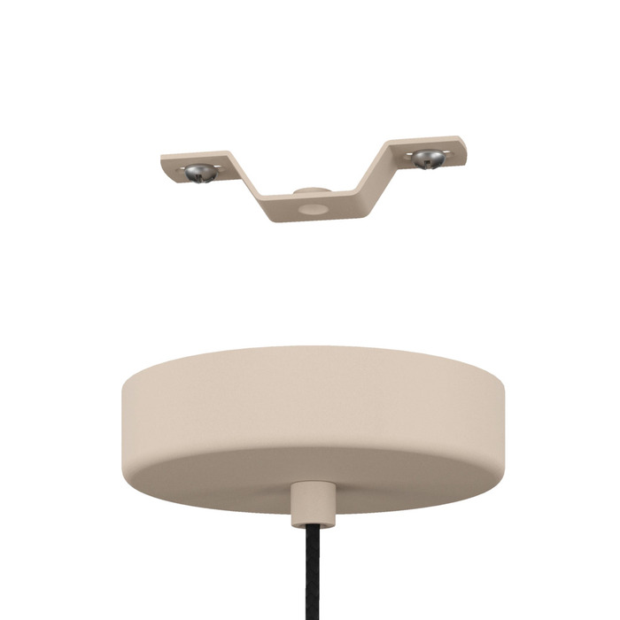 Eglo Valdiola pendel Ø36 cm sand/børstet messing